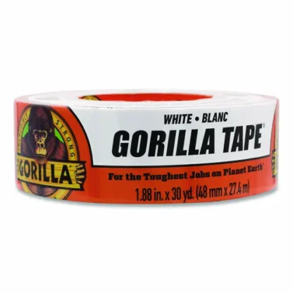 Gorilla® Gorilla Tape, 3" Core, 1.88" x 30 yds, White