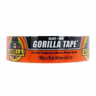 Gorilla® Gorilla Tape, 3" Core, 1.88" x 50 yds, Black