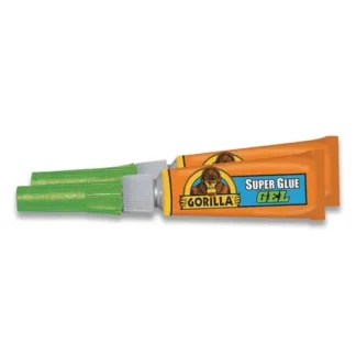 Gorilla® Super Glue Gel, Two 0.11 oz Tubes, Dries Clear
