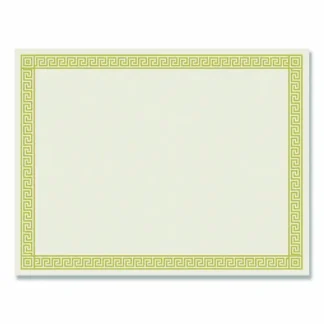 Great Papers!® Foil Border Certificates, Ivory/Gold with Channel Gold Border, 12/Pack