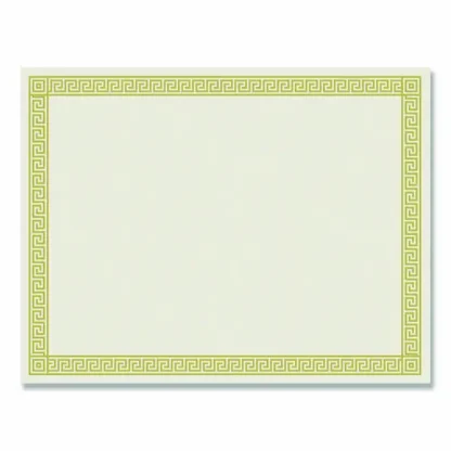 Great Papers!® Foil Border Certificates, Ivory/Gold with Channel Gold Border, 12/Pack