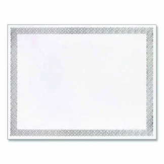 Great Papers!® Foil Border Certificates, Ivory/Silver, Braided Silver Border, 15/Pack