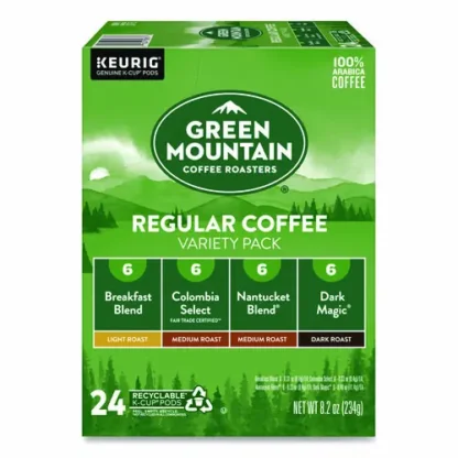 Green Mountain Coffee® Regular Variety Pack Coffee K-Cups, Assorted Flavors, 24/Box