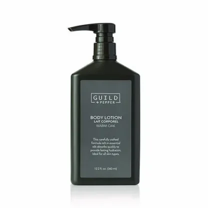 Guild+Pepper® Lotion, Warm Oak, 12.2 oz Bottle, 12/Carton
