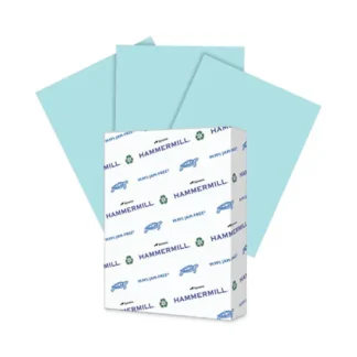 Hammermill® Colors Print Paper, 20 lb Bond, 8.5 x 11, Blue, 500 Sheets per Ream