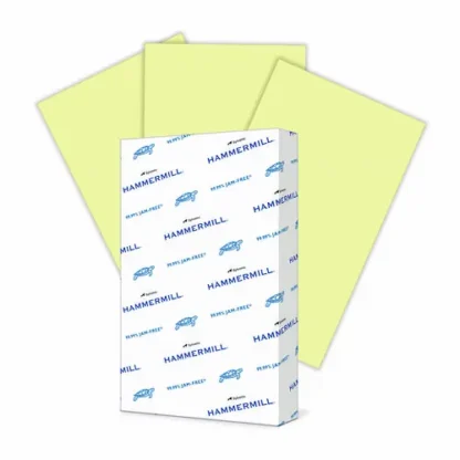 Hammermill® Colors Print Paper, Canary, 500 Sheets, 8.5 x 14, 20 lb