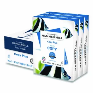Hammermill® Copy Plus Print Paper, 8.5 x 11, White, 500 Sheets per Ream, 3 Reams per Carton