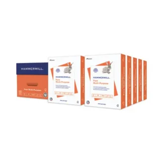 Hammermill® Fore Multipurpose Print Paper, 96 Bright, 24 lb Bond Weight, 8.5 x 11, White, 500 Sheets/Ream, 10 Reams/Carton