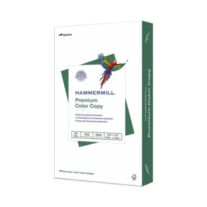 Hammermill® Premium Color Copy Print Paper, 8.5 x 14, 28 lb Bond, Photo White, 500/Ream