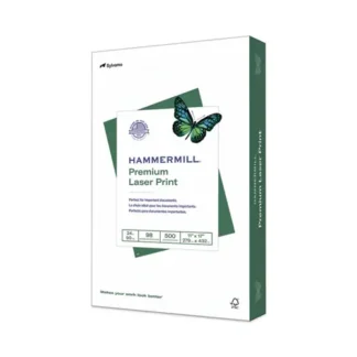 Hammermill® Premium Laser Print Paper, 98 Bright, 24 lb Bond, 11 x 17, White, 500 Sheets/Ream