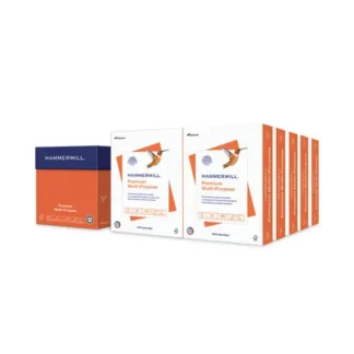 Hammermill® Premium Multipurpose Print Paper, 97 Bright, 20 lb Bond Weight, 8.5 x 11, White - 500 Sheets per Ream, 10 Reams per Carton