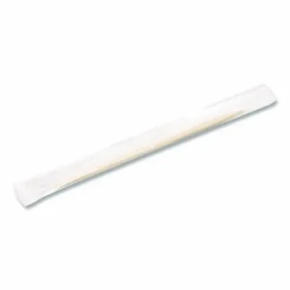 Handgards® Individually Wrapped Round Wood Toothpicks, 4", Natural, 1,000/Box, 12 Boxes/Carton
