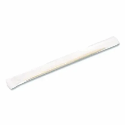 Handgards® Individually Wrapped Round Wood Toothpicks, 4", Natural, 1,000/Box, 12 Boxes/Carton