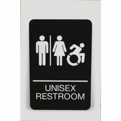 Headline® Sign ADA Sign, Unisex Restroom