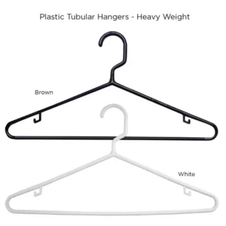 Heavyweight Plastic Hangers – Brown or White