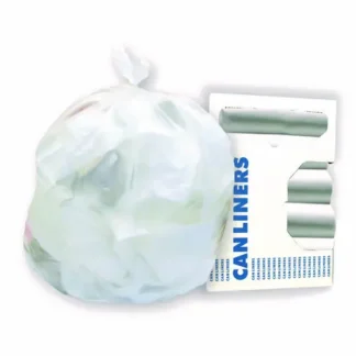 Heritage AccuFit Linear Low-Density Can Liners, Clear, 55 Gallon, 0.9 mil, 40" x 53", 100/Carton