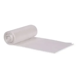 Heritage Eco Blend Max Can Liners, Clear, 33 Gallon, 0.8 mil, 33" x 39", 25 Bags per Roll, 8 Rolls per Carton