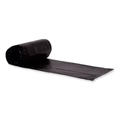 Heritage Eco Blend Max Can Liners, 45 gal, 0.8 mil, 40" x 46", Black