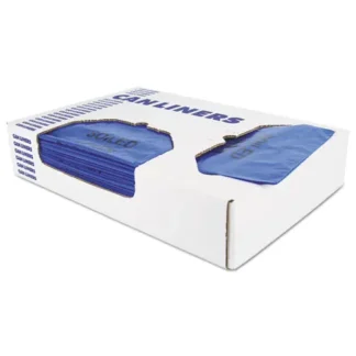 Heritage Healthcare Biohazard Printed Can Liners, 30 gal, 1.3 mil, 30" x 43", Blue, Flat Pack, 200/Carton