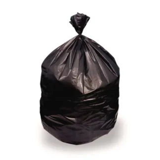 Heritage High-Density Waste Can Liners, 10 gal, 8 microns, 24" x 24", Black, Roll, 1,000/Carton