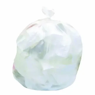 Heritage High-Density Waste Can Liners, 33 gal, 22 mic, 33" x 40", Natural, Roll, 25 Bags/Roll, 10 Rolls/Carton