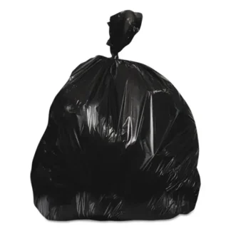 Heritage High-Density Waste Can Liners, 60 gal, 17 mic, 38" x 60", Black, 200/Carton