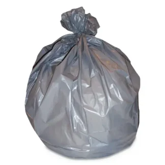 Heritage High-Density Waste Can Liners, 60 gal, Silver, 150/Carton