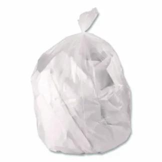 Heritage Linear Low-Density Can Liners, 33 gal, 0.65 mil, 33 x 39, Clear, Roll, 250/Carton