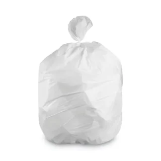 Heritage Linear Low-Density Can Liners, 35 gal, 1.4 mil, 33" x 45", White, Flat Pack, 200/Carton