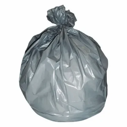 Heritage Linear Low-Density Can Liners, 45 gal, Gray, 125/Carton