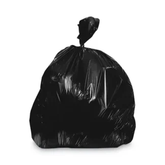 Heritage Linear Low-Density Can Liners, 45 gal, 1.5 mil, 40" x 46", Black