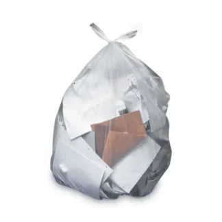 Heritage Linear Low-Density Can Liners, 60 gal, 2 mil, Clear, 36" x 58"