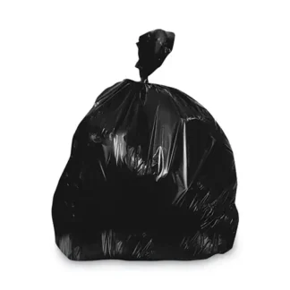 Heritage Linear Low-Density Can Liners, 96 gal, 2 mil, 57" x 75", Black, 50/Carton