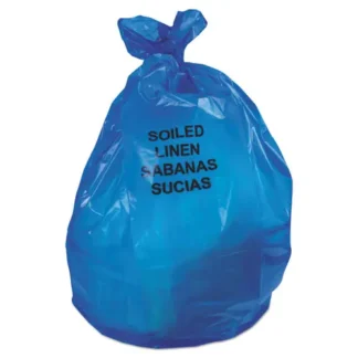 Heritage Linear Low Density Health Care Can Liners, Soiled Linen, 30 gal, 1.3 mil, 30" x 43", Blue, 200/Carton