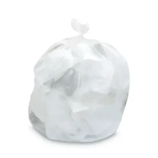 Heritage Mineral-Reinforced High-Density Waste Can Liners, Natural, 33 gal, 33" x 46", 22.1 mic, 25 Bags/Roll, 10 Rolls/Carton