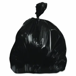 Heritage Reprocessed Resin Can Liners, 55 gal, Black, 100/Carton