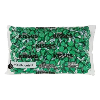 Hershey®'s KISSES Milk Chocolate, Green Wrappers, 66.7 oz Bag