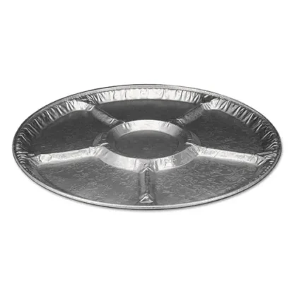 HFA® Aluminum Lazy Susan, 6 Compartments, 18" Diameter, 25/Carton