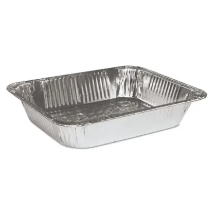 HFA® Aluminum Steam Table Pans, Half-Size Deep, 2.56" Deep, 10.38 x 12.75, 100/Carton