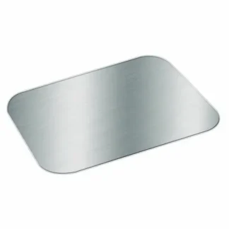 HFA® Foil Laminated Board Lid for Take Out Containers, 6.25 x 8.37, White/Silver, Paper, 500/Carton