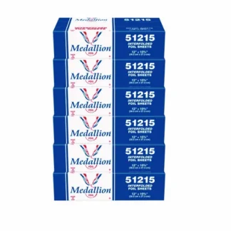 HFA® Medallion Interfolded Foil Sheets, 12" x 10.75", 500 Sheets/Box, 6 Boxes/Carton
