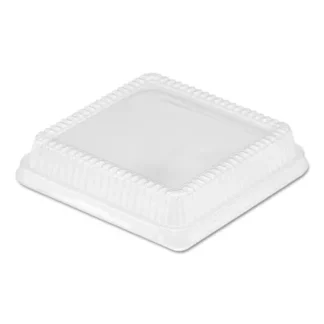 HFA® Plastic Dome Lid, 8.25 x 8.25 x 1.5, Clear, 500/Carton
