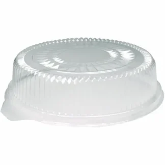 HFA® Plastic Dome Lids, Embossed, Fits 4012/4013, 12" Diameter, Clear, 25/Carton