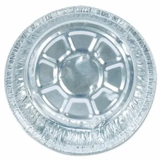 HFA® Round Aluminum Container, 24 oz, 7" Diameter, Silver