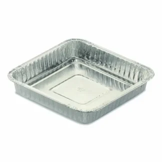 HFA® Square Cake Pan, Aluminum, 30 Gauge, 8" x 8" x 1.53", 48 oz, Silver, 200/Carton