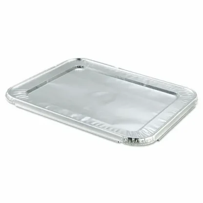 HFA® Steam Pan Foil Lids, Fits Half-Size Pan, 25 Gauge, 100/Carton