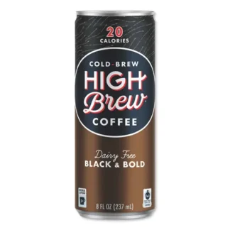 HIGH Brew® Coffee Cold Brew Coffee + Protein, Black and Bold, 8 oz Can