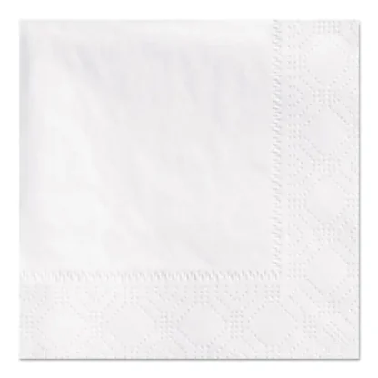 Hoffmaster® Beverage Napkins, White, 2-Ply, Embossed, 9.5" x 9.5", 1000/Carton
