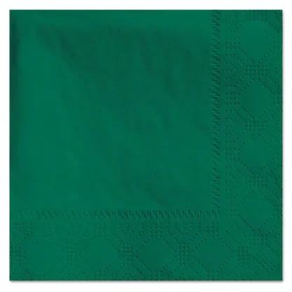 Hoffmaster® Beverage Napkins, 2-Ply, Hunter Green, 1000/Carton