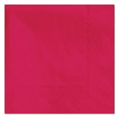Hoffmaster® Beverage Napkins, 2-Ply, 9.5" x 9.5", Red, 1000/Carton